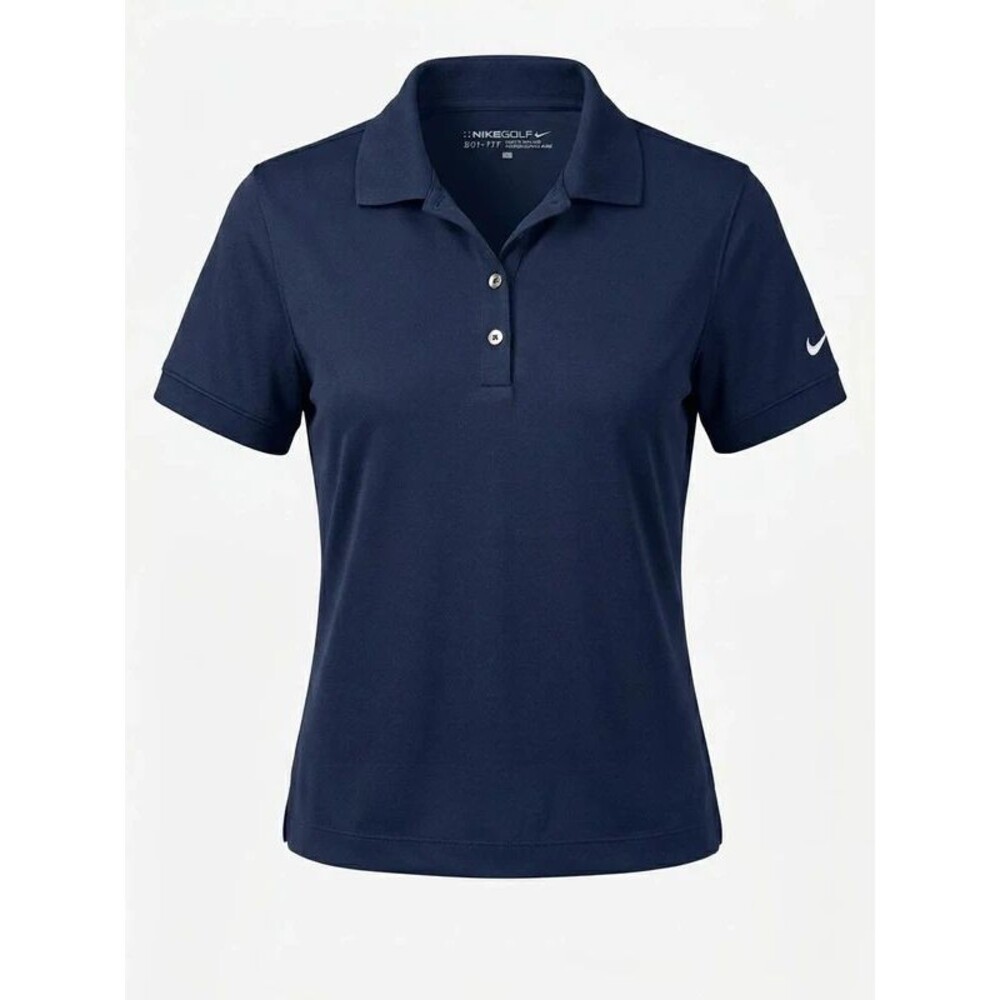 Nike Golf Women's Tech Basic Dri-FIT Polo Shirt Midnight Navy Blue Size L 203697